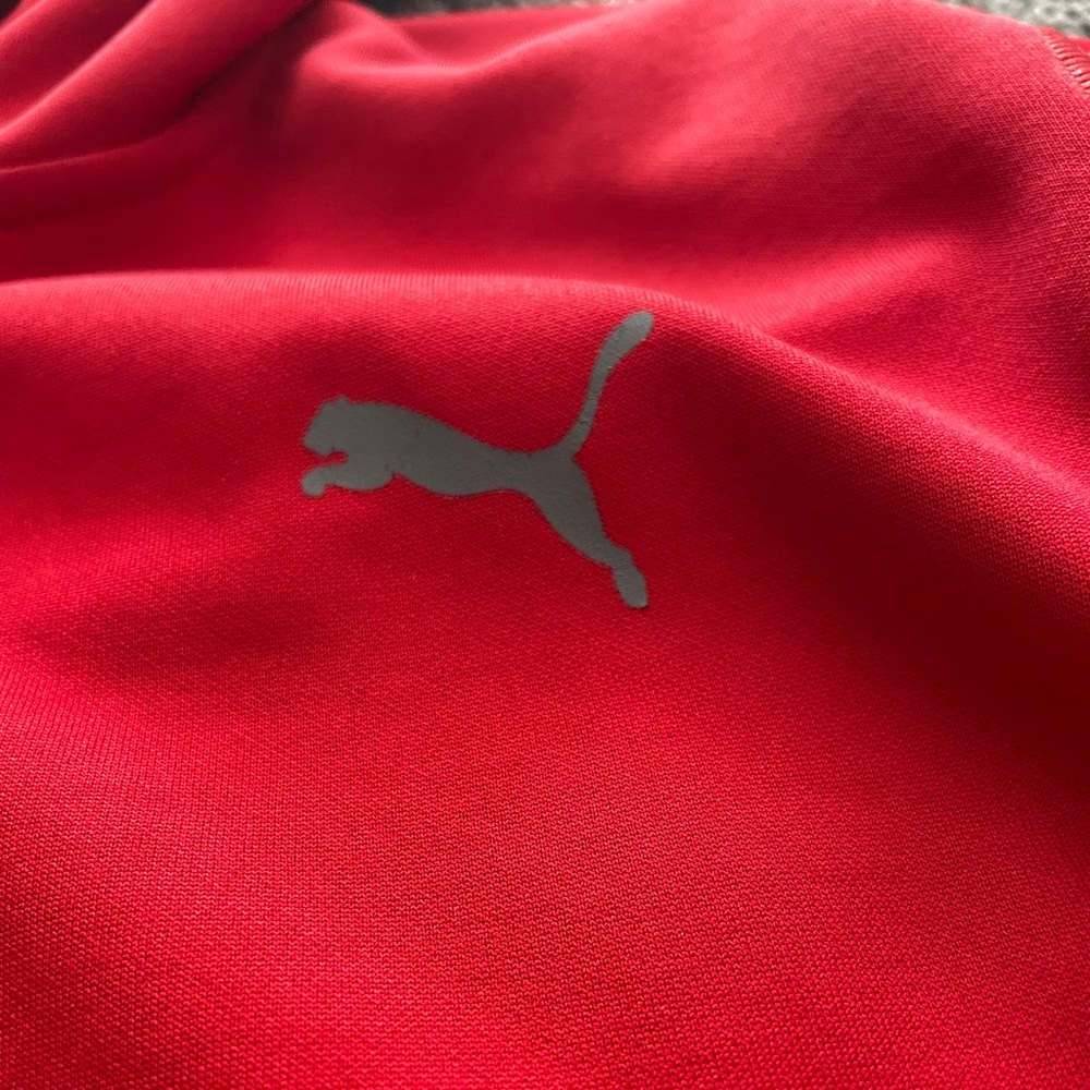 Red puma sweater